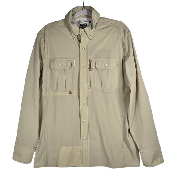 Tom Beckbe Other - Tom Beckbe Angler Shirt Mens Medium Dune Khaki Vented Fishing Outdoor Sportsman